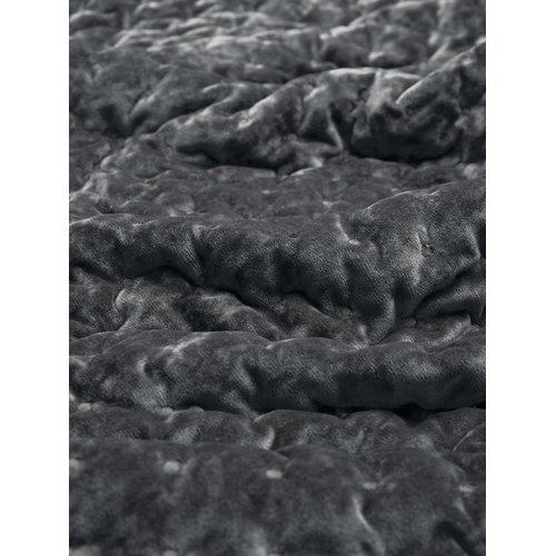Sengetæppe 'Cia' 260x260 - Grå