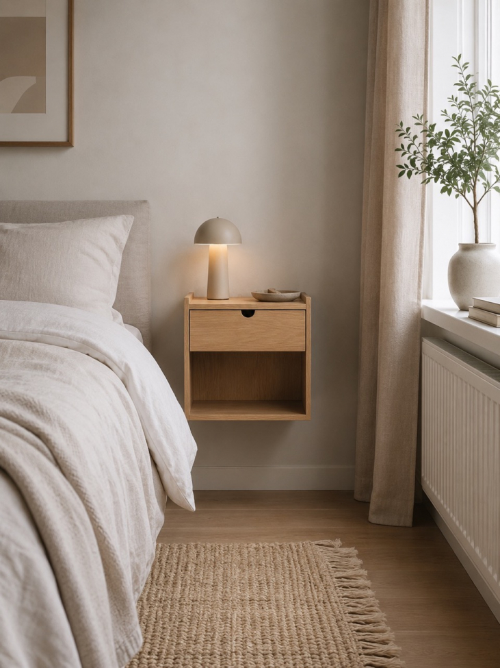 Sengebord 'Mellby'- Eg