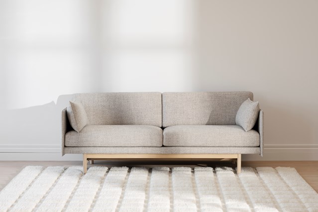 Sofa 'Hammond' 2-sæde - Grå/Natur