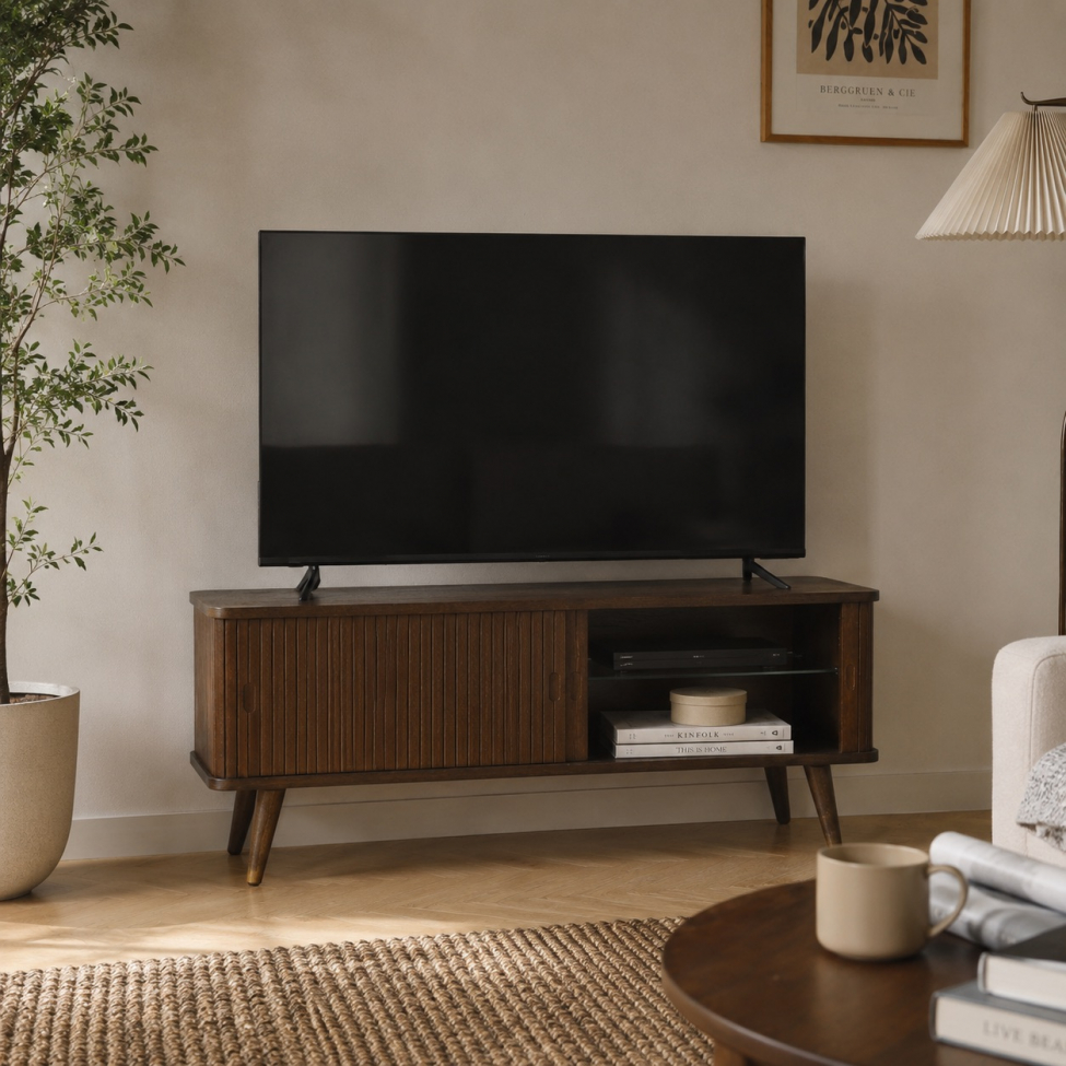 TV-bord 'Vento' 120 cm - Valnød