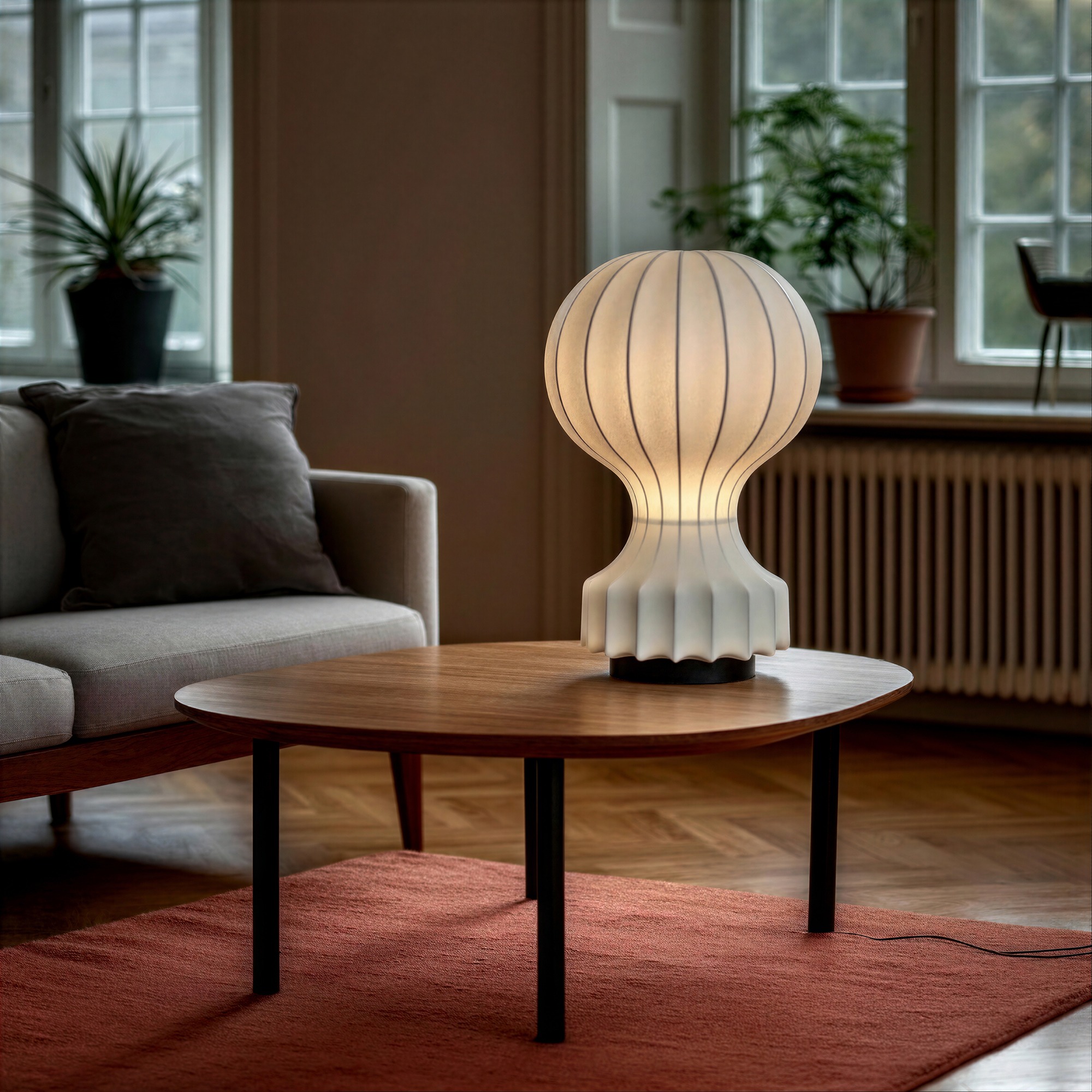 Lampe 'Senigallia' L - Hvid/Sort