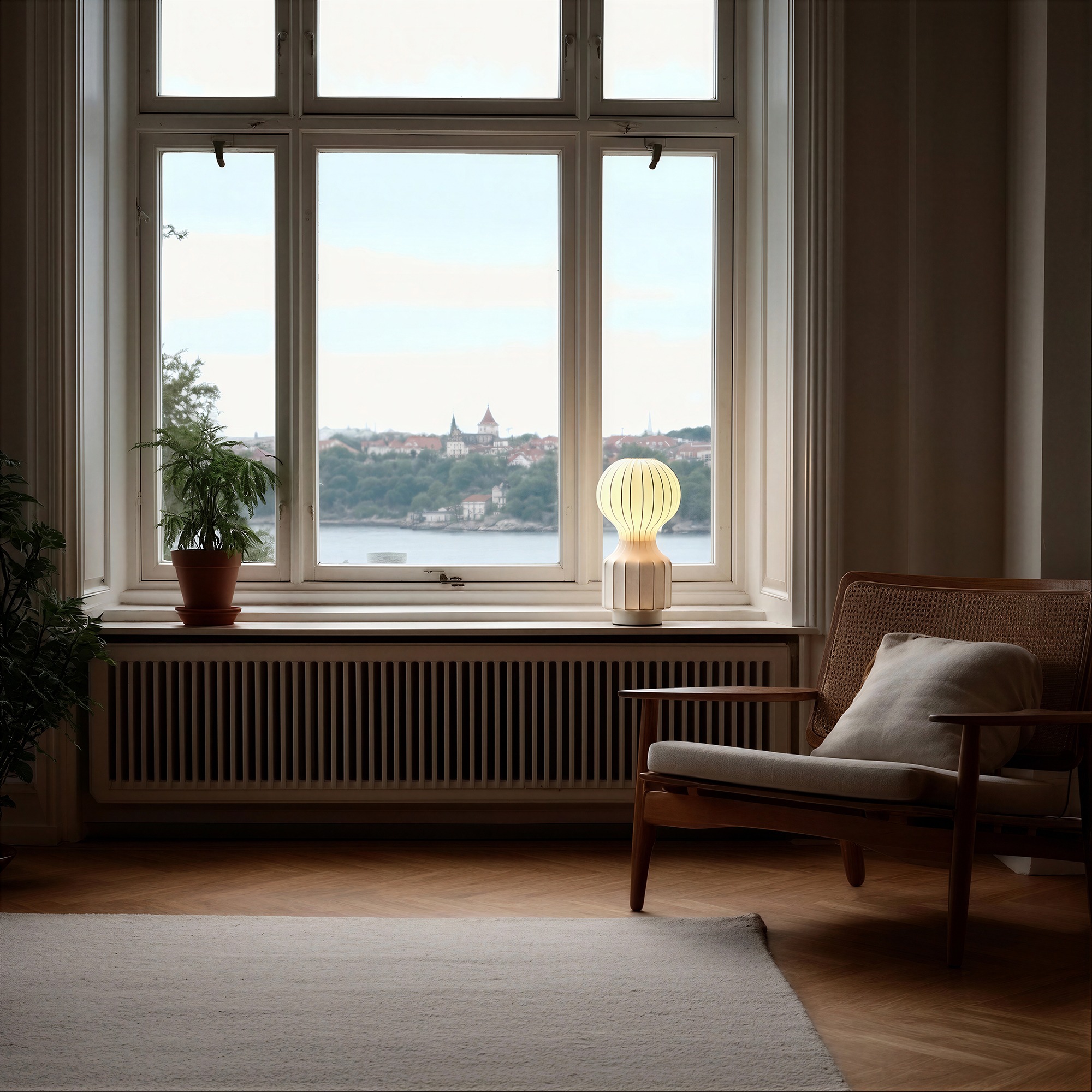 Lampe 'Senigallia' S - Hvid/hvid