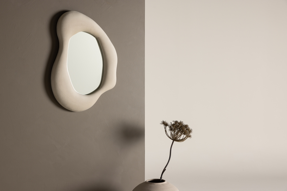 Spejl 'Caserta' - Beige
