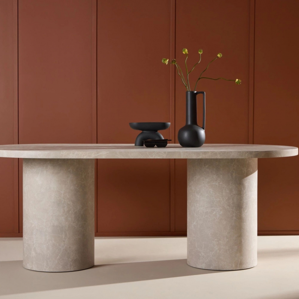 Spisebord 'Narvik' 100x200cm - Beige