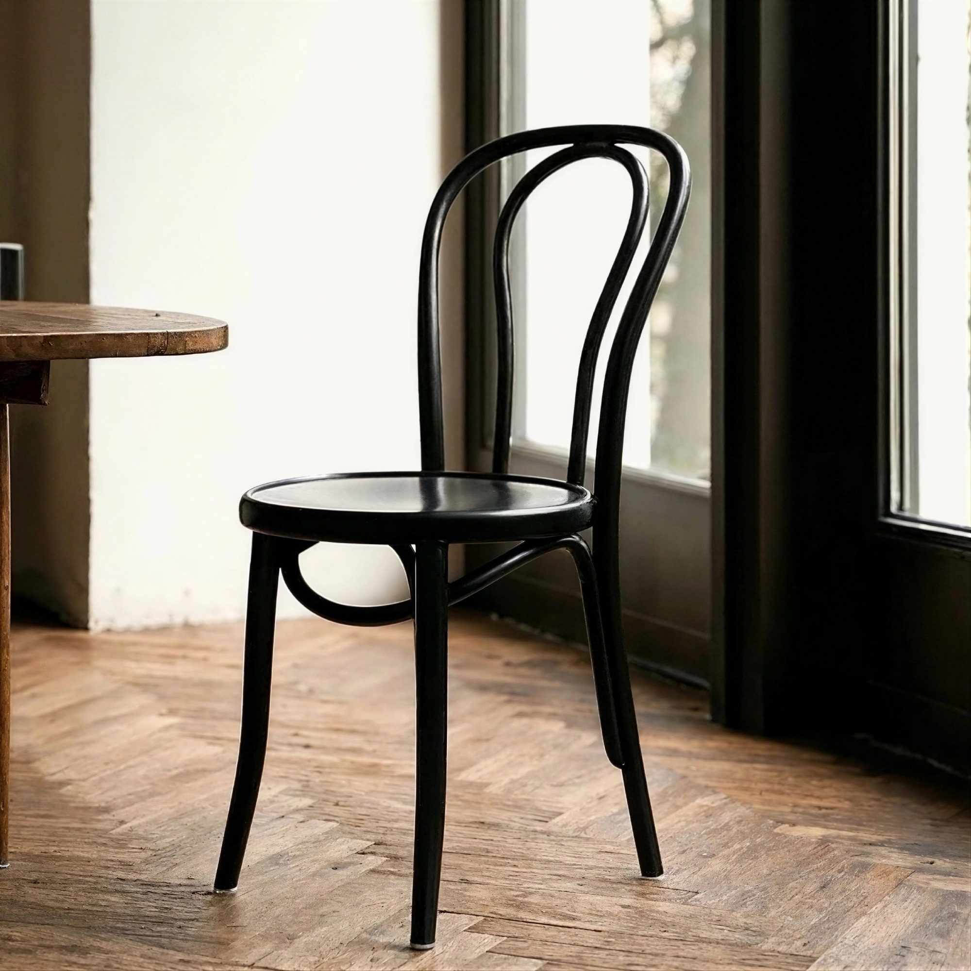 Stol 'Bistro' - Træ/Sort