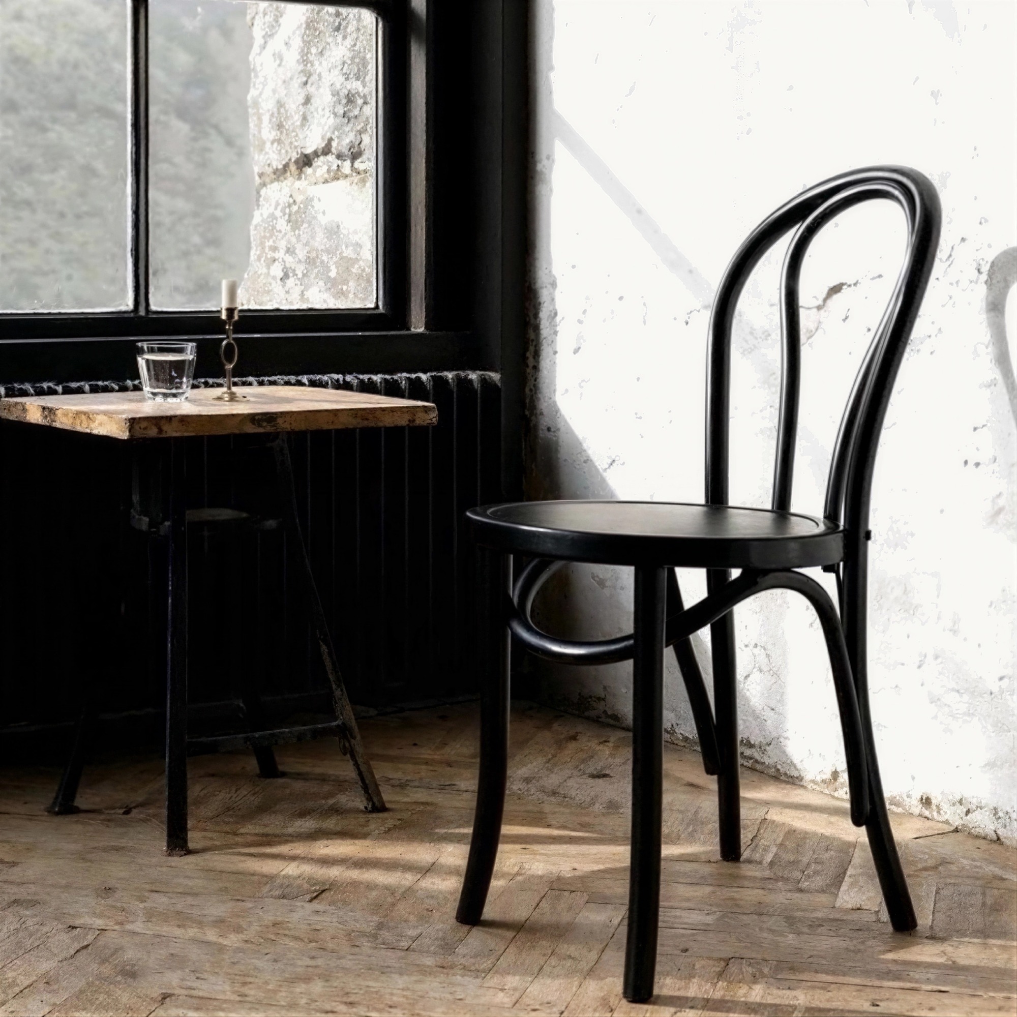 Stol 'Bistro' - Træ/Sort
