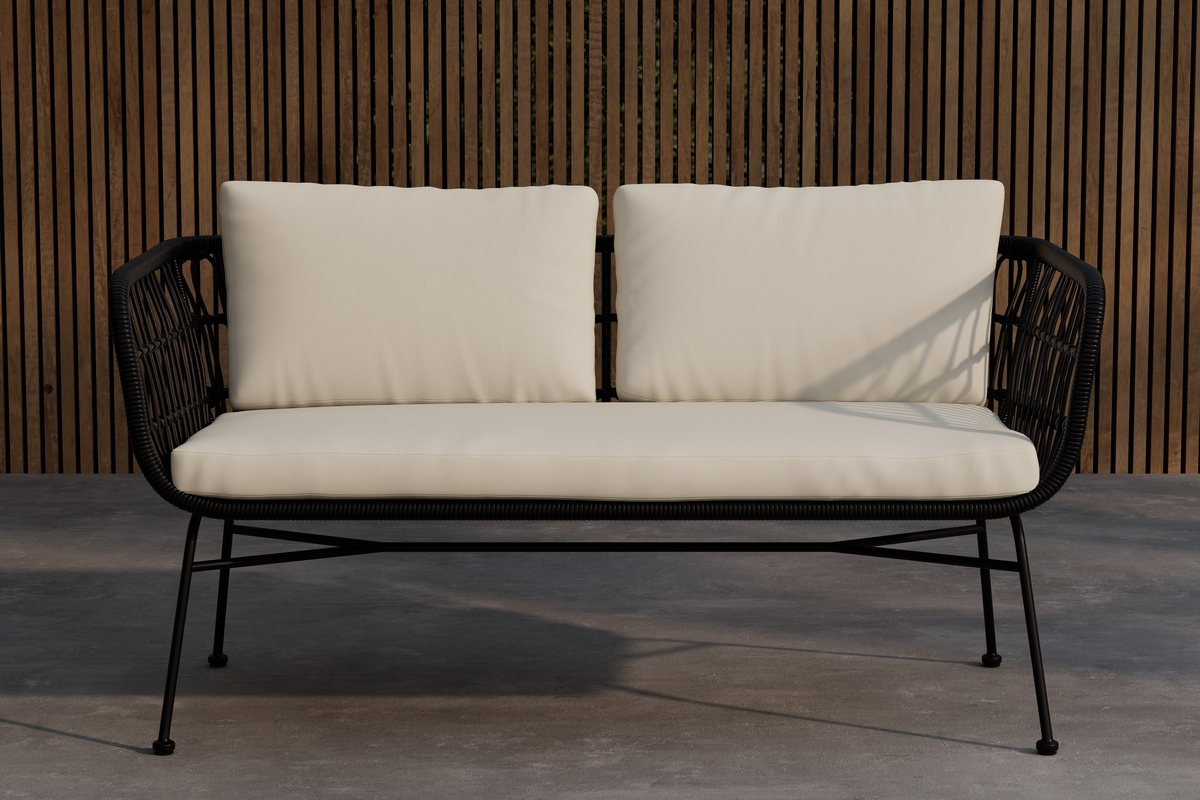 Sofa 'Isola' - Sort/Beige