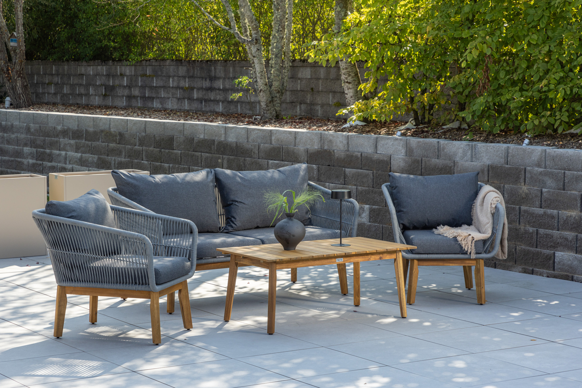 'Chania' sofasæt – grå/natur