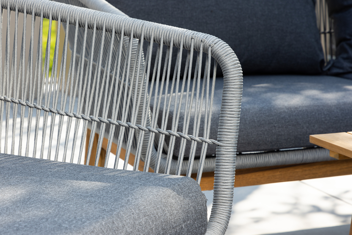 'Chania' sofasæt – grå/natur