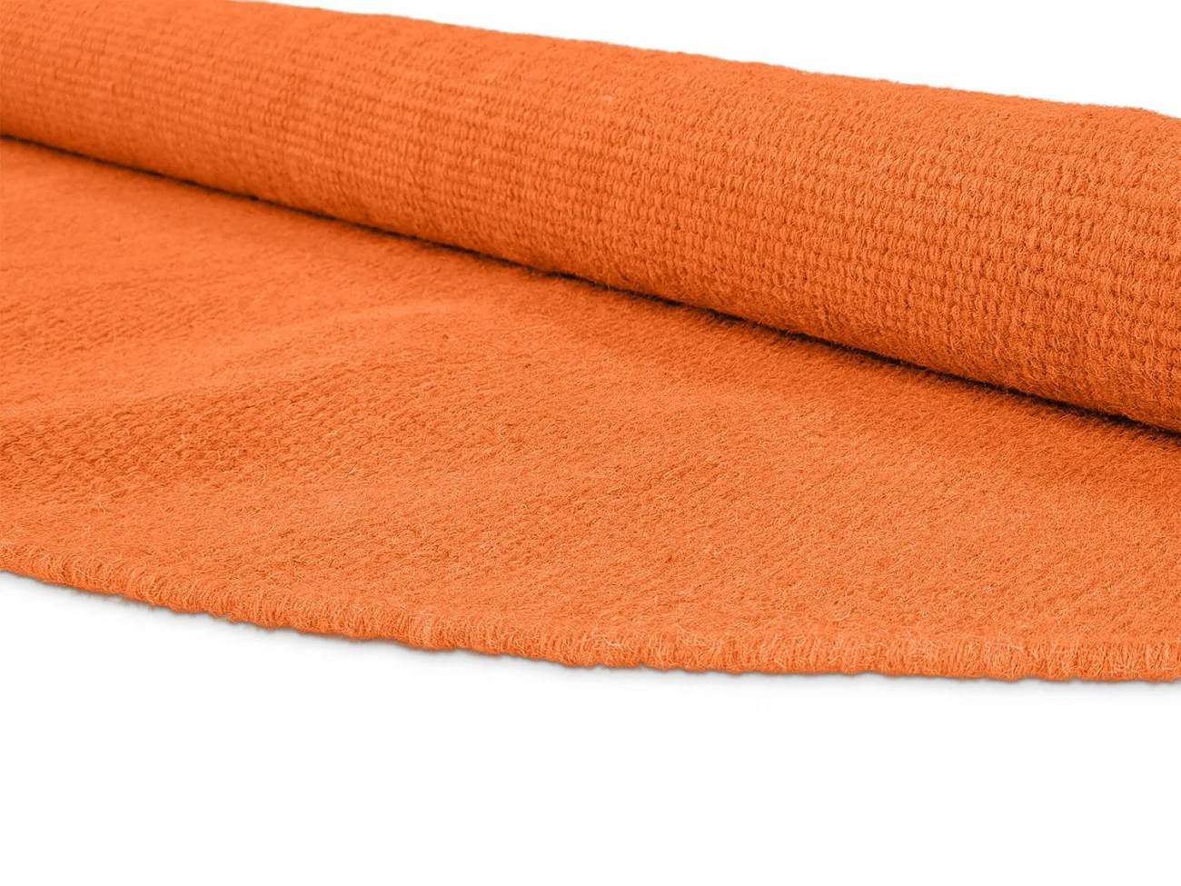 Rundt tæppe 'Hamilton' - Orange Peel
