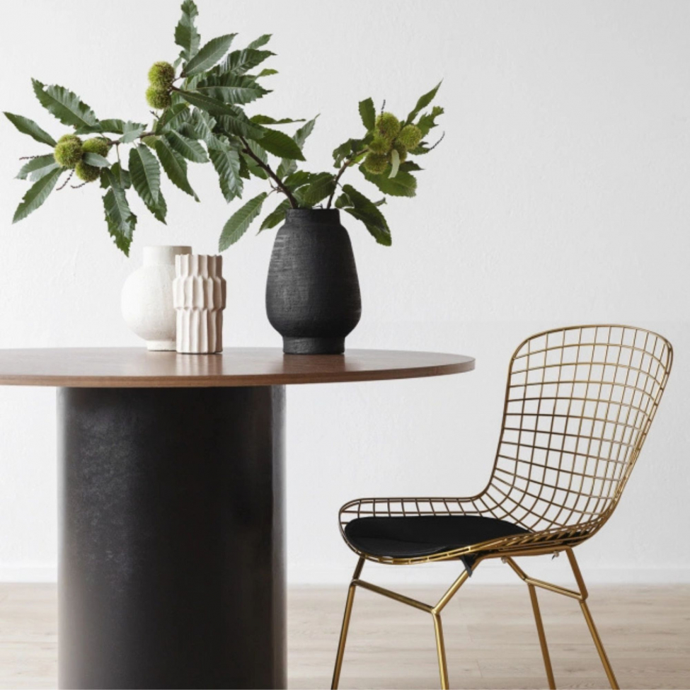 Spisebord 'Rounded' Rundt 120cm - Valnød