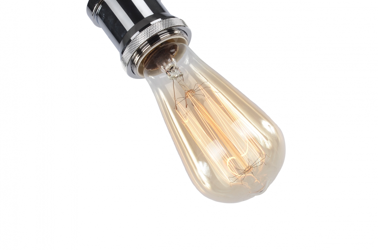 Loftlampe 'Chrome' - Glas/Metal