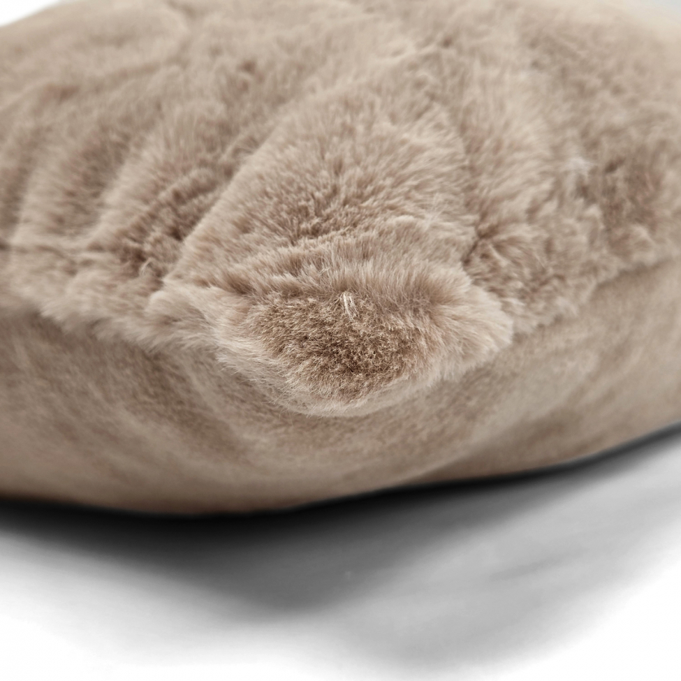 Pudebetræk 'Aranga Super Soft' 45x45cm - Brun