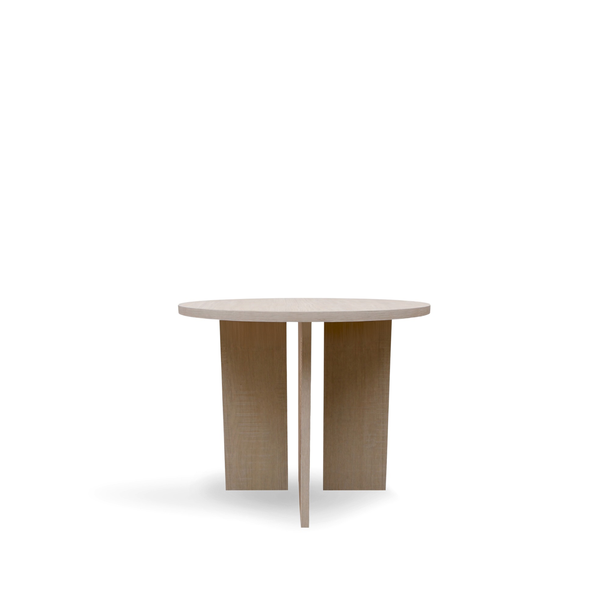 Sofabord 'Créme' Rundt 55 cm - Hvidpigmenteret