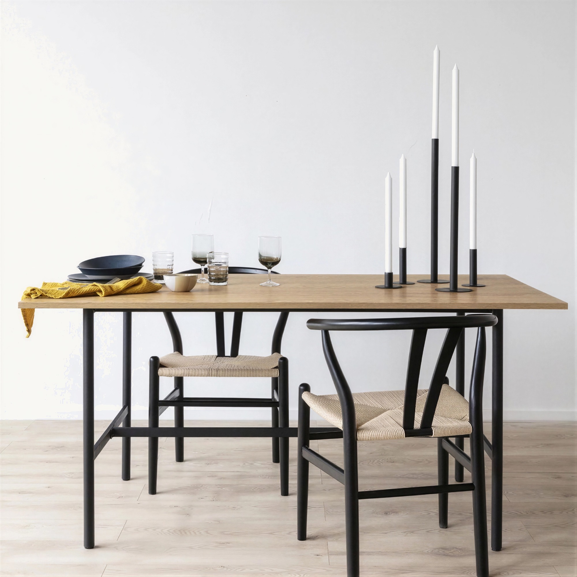 Stol 'Alta' - Sort/Beige