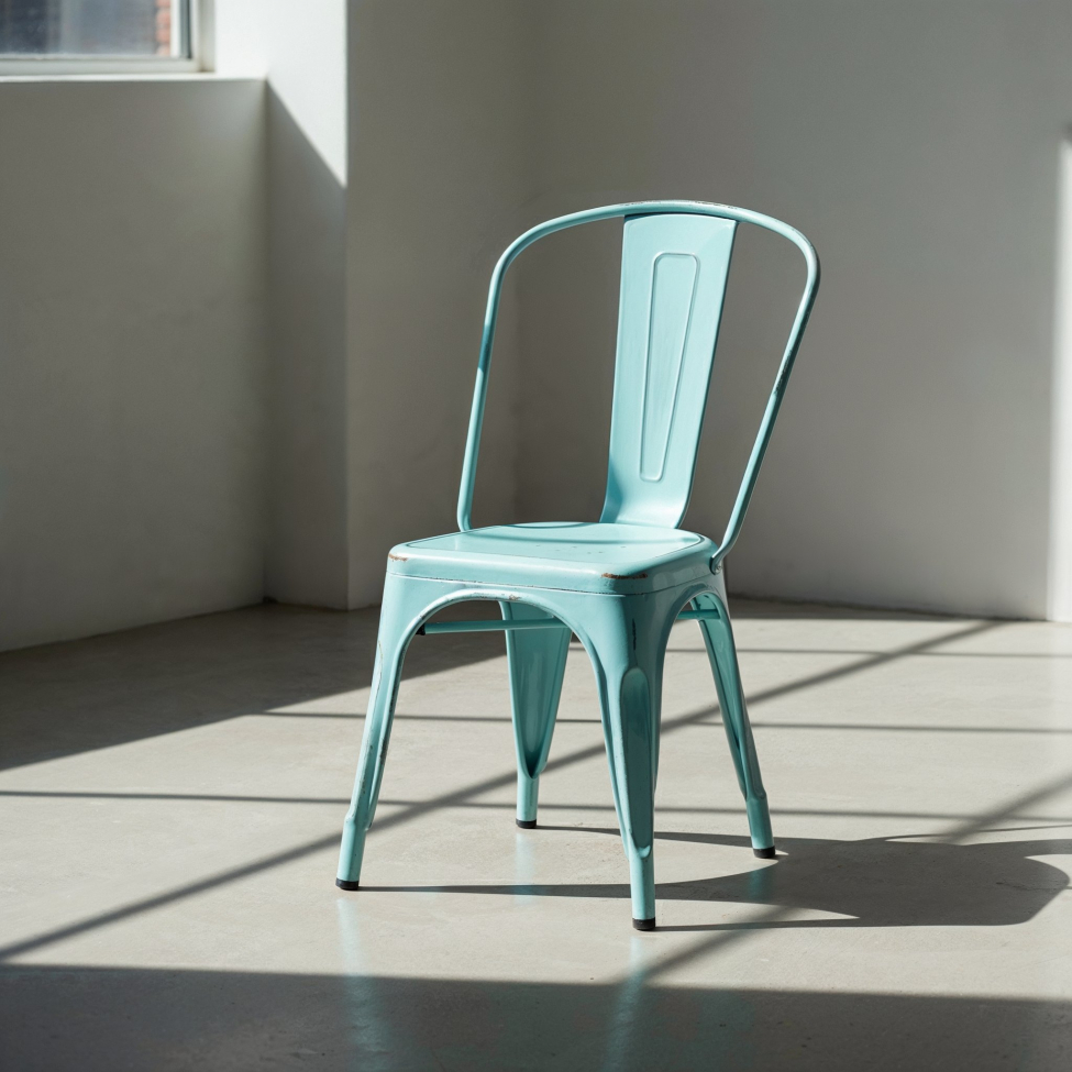 Stol 'Montmartre' - Vintage turkis